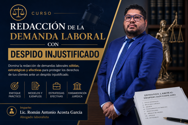 Redacción de Demanda Laboral por Despido Injustificado.