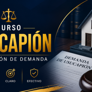 Redacción de la demanda de usucapión