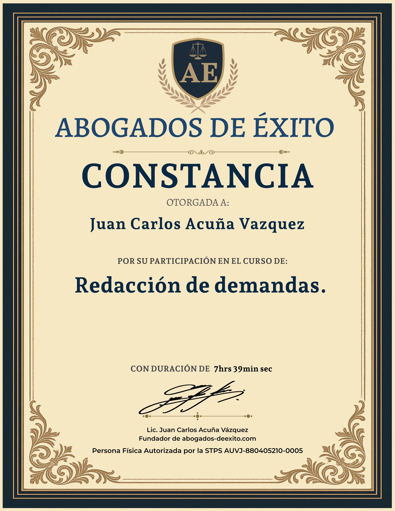 Redacción de demandas.